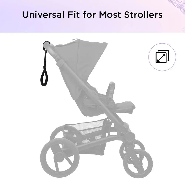 Dooky Stroller Safety Strap with Wrist Loop – Universal Baby Pram Safety Harness, One-Hand Control Anti-Slip for Buggy &amp; Stroller Handle, Durable Adjustable Baby Safety Accessory
