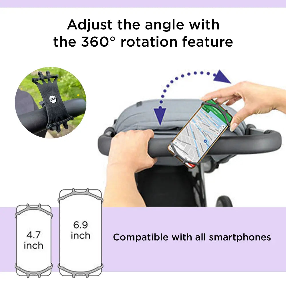 Dooky Universal Phone Holder Black