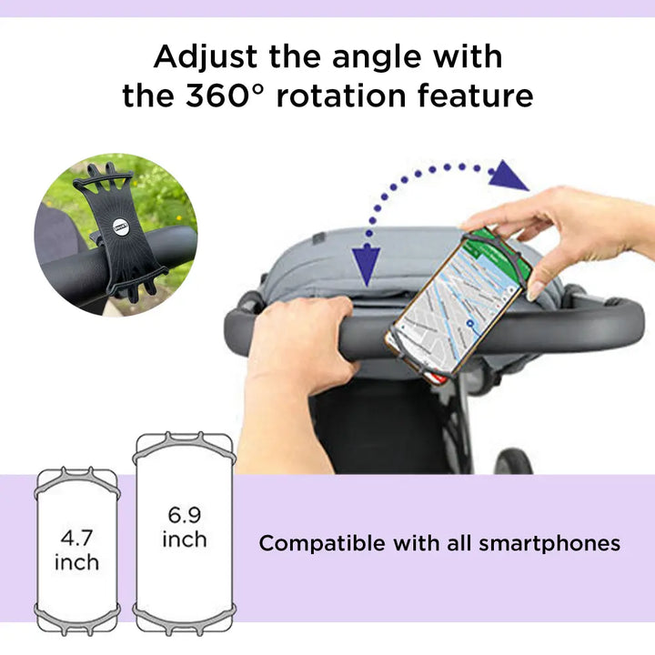 Dooky Universal Phone Holder Black