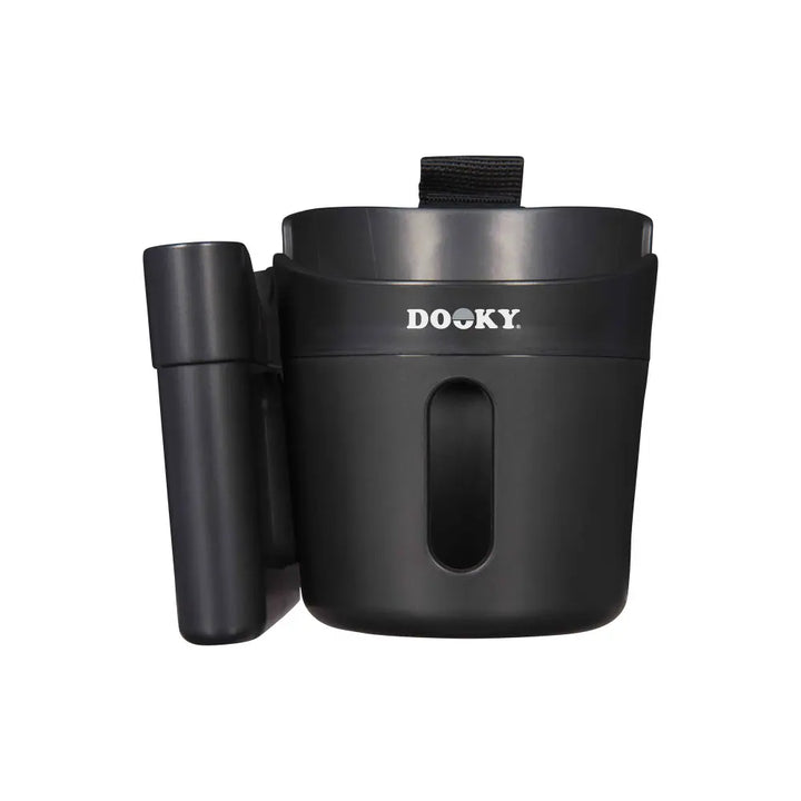 Dooky 2-in-1 Stroller Cup &amp; Phone Holder | Universal - Black