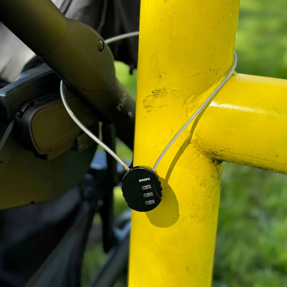 Dooky Stroller Lock with Combination Cable – Compact &amp; Secure