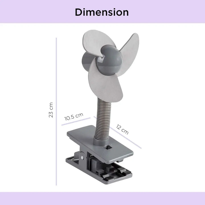 Dooky Universal Stroller Fan – Soft Foam - Clip On Design