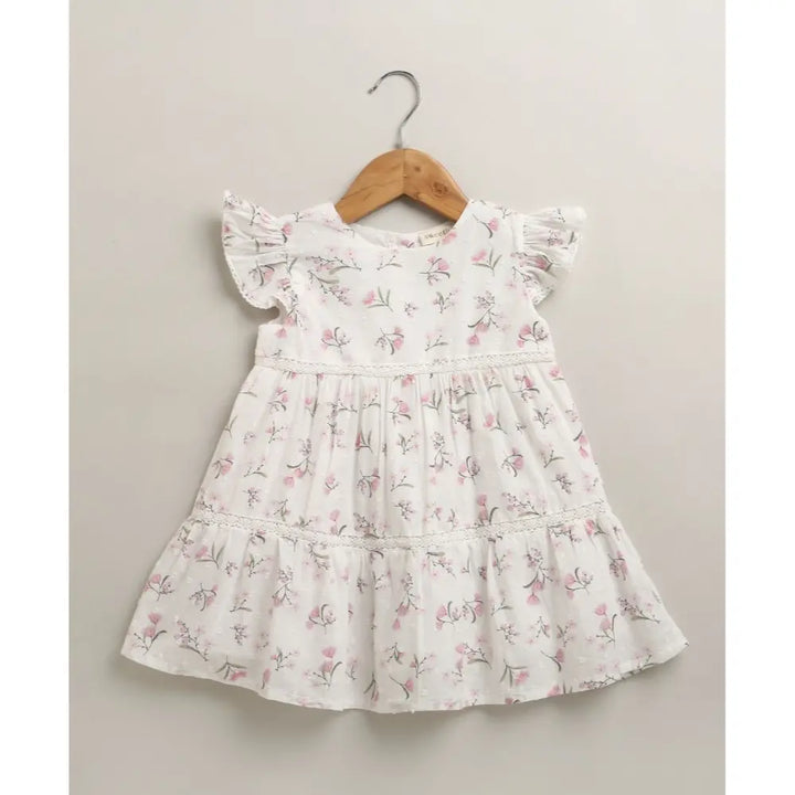 Sweetlime By As Organic Cotton Blossom Breeze Baby Dress With Hairband - White - 24-36M