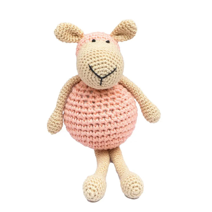 Happy Threads Handcrafted Crochet Sheep Toy – Soft, Cuddly &amp; Adorable Gift