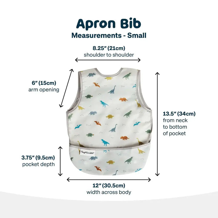Tiny Twinkle - Mess-Proof Apron Bib - Beige Checker