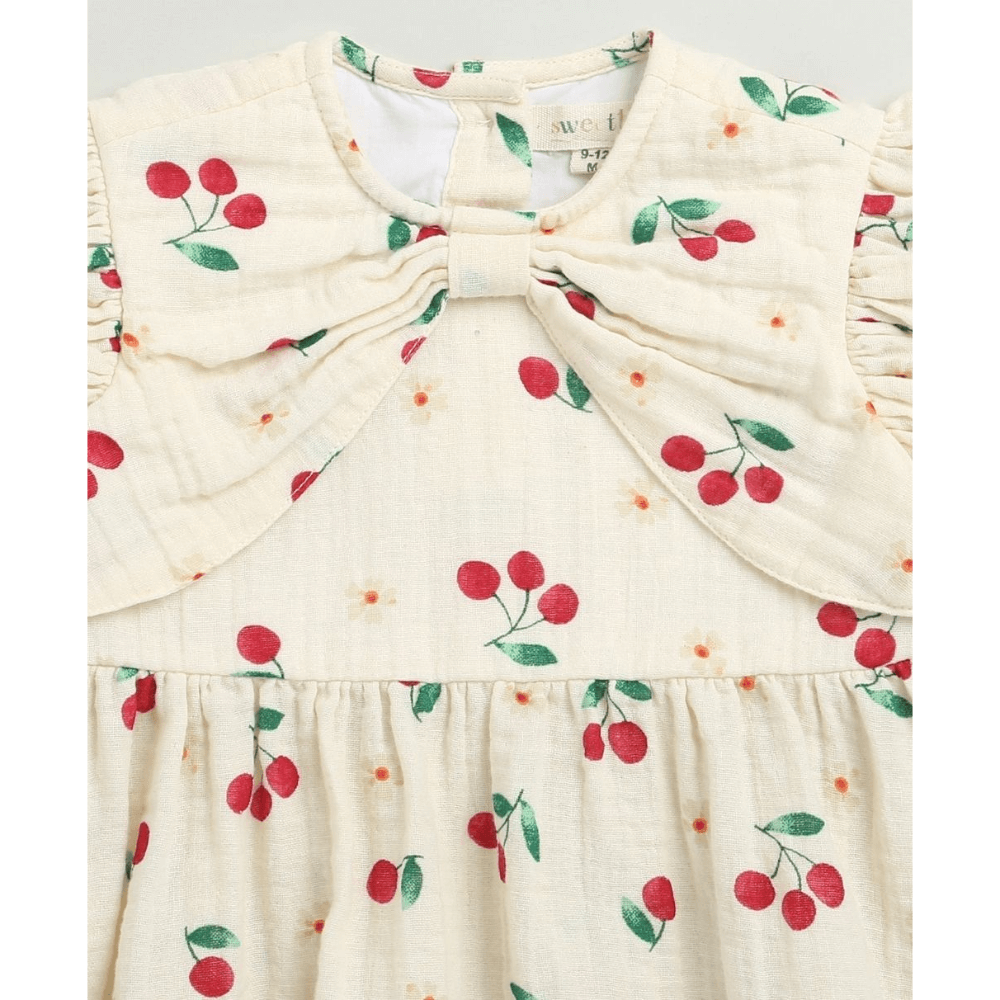 Sweetlime By AS Cherry Print Organic Cotton Co-ord Set