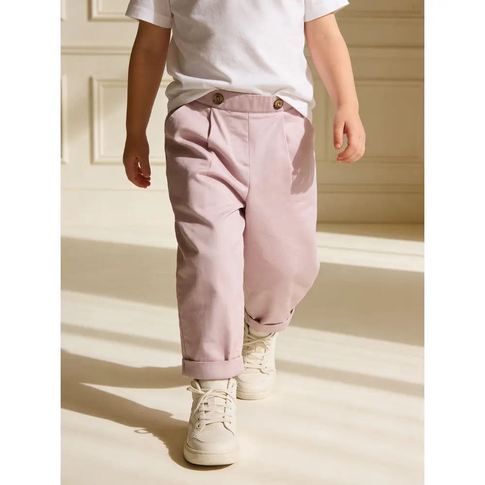 The Baby Trunk Unisex Comfy Solid Pants - Pink