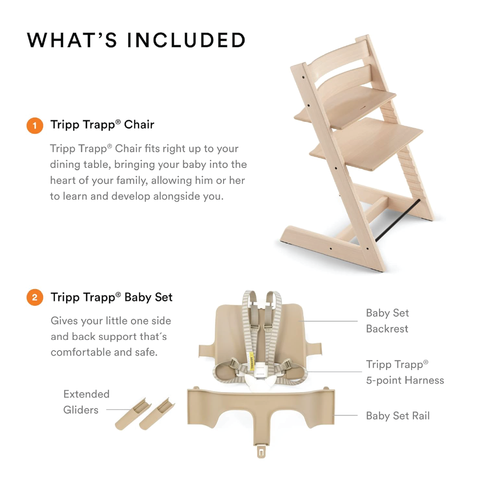 Stokke Tripp Trapp Highchair Combo Chair Babyset And Harness AllThingsBaby