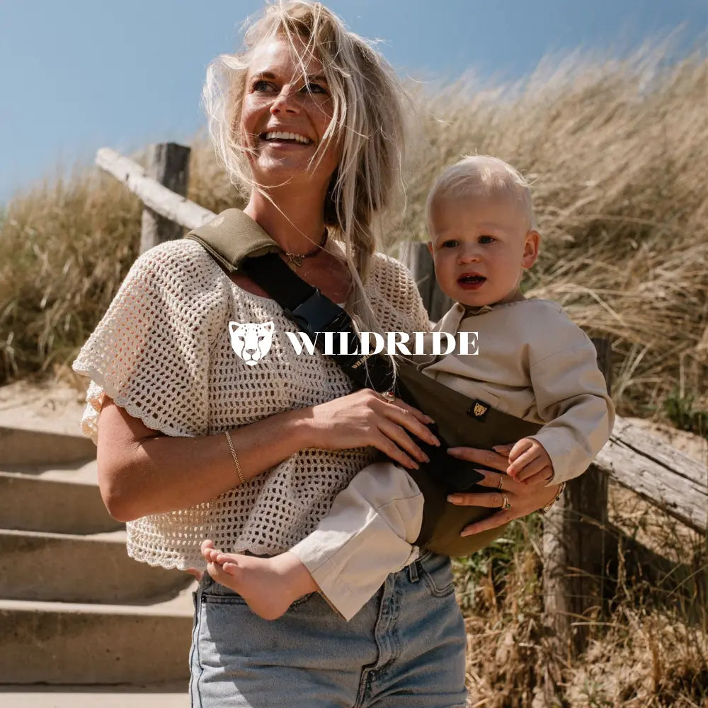 Wildride Toddler Carrier | Lightweight 100% Cotton Hip Seat Baby Carrier for Toddlers 9 Months–4 Years | Ergonomic, Portable &amp; Travel-Friendly Child Carrier | Comfortable Alternative to Stroller for Everyday Use - Army Green
