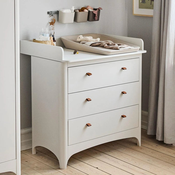 Leander Classic Dresser for Baby &amp; Kids, 3 Soft-Close Drawers, Spacious Storage, Rounded Corners