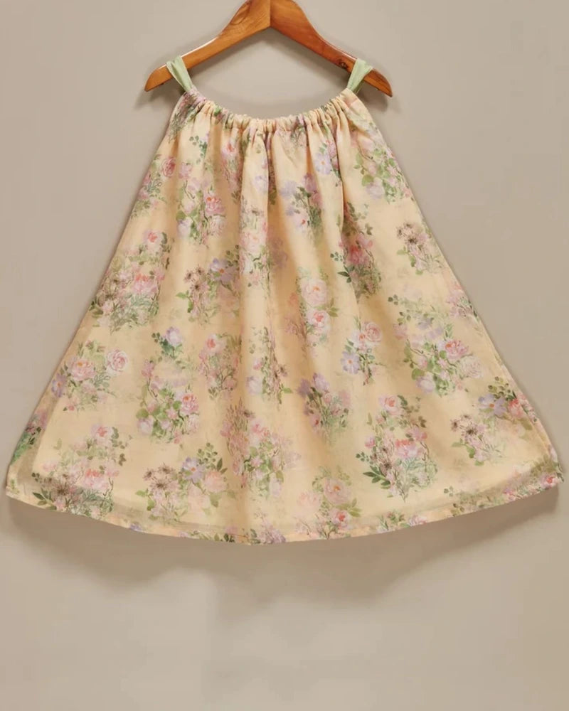 Liz Jacob Girls | Mul Cotton Floral Dress | Soleil