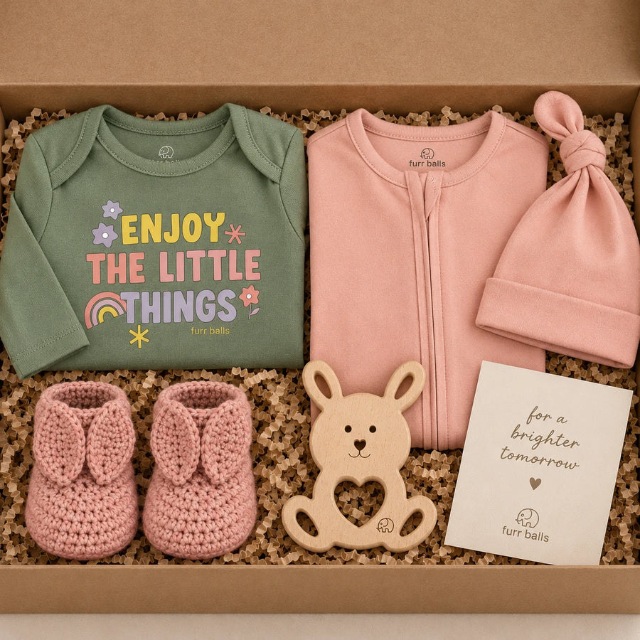 Furr Balls-Pastel Baby Gift Box