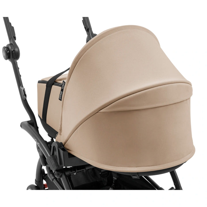 Stokke YOYO⁵ Bassinet | Lightweight Newborn Carrycot | 2-in-1 Carry Cot | Thick Double Mattress | Fully Flat Recline | Breathable Design | Easy Clip-On | Requires YOYO Frame (Sold Separately) | Taupe