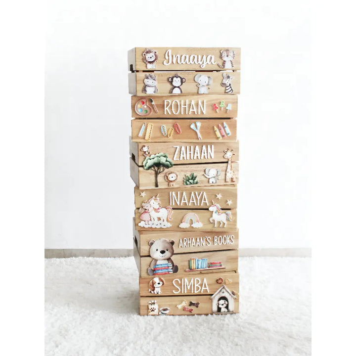 The Tiny Trove Personalized Wooden Box - Princess Theme