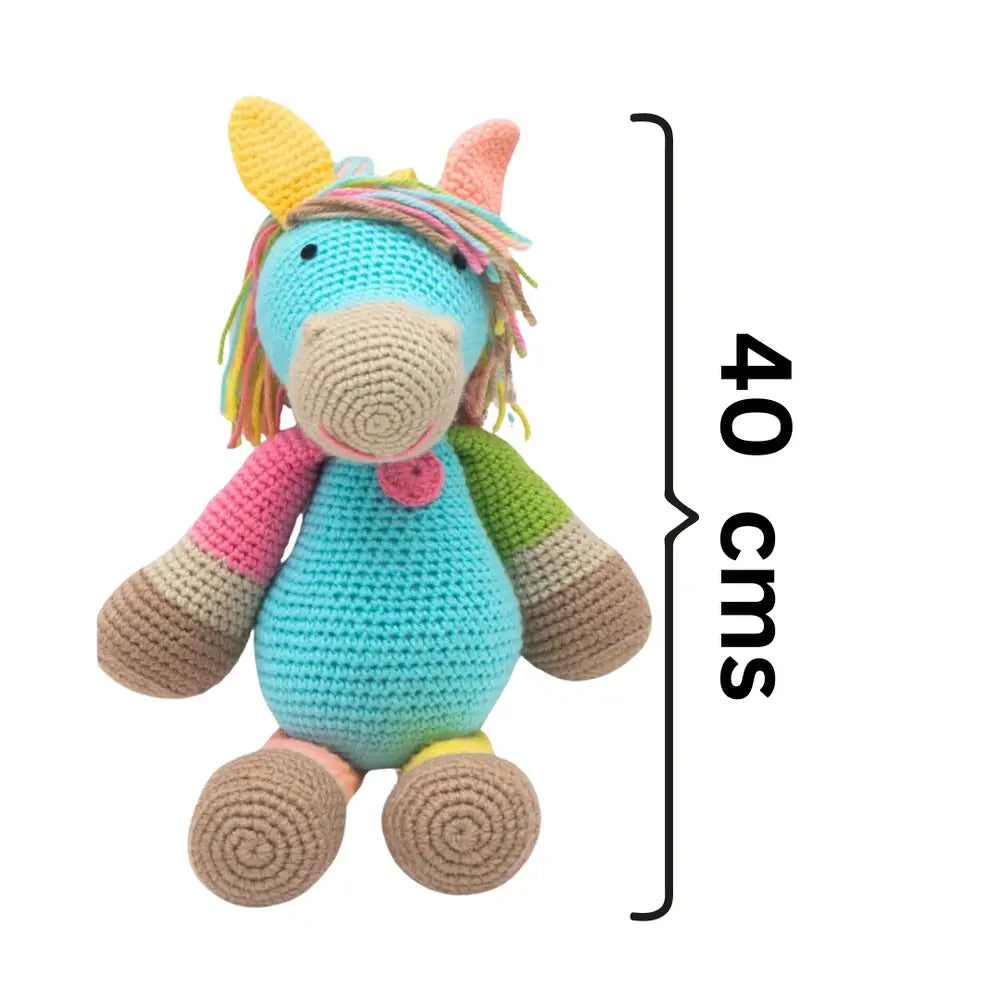 Happy Threads Scout the Horse - Handmade Crocheted Soft Toy | Kids’ Favourite Gift