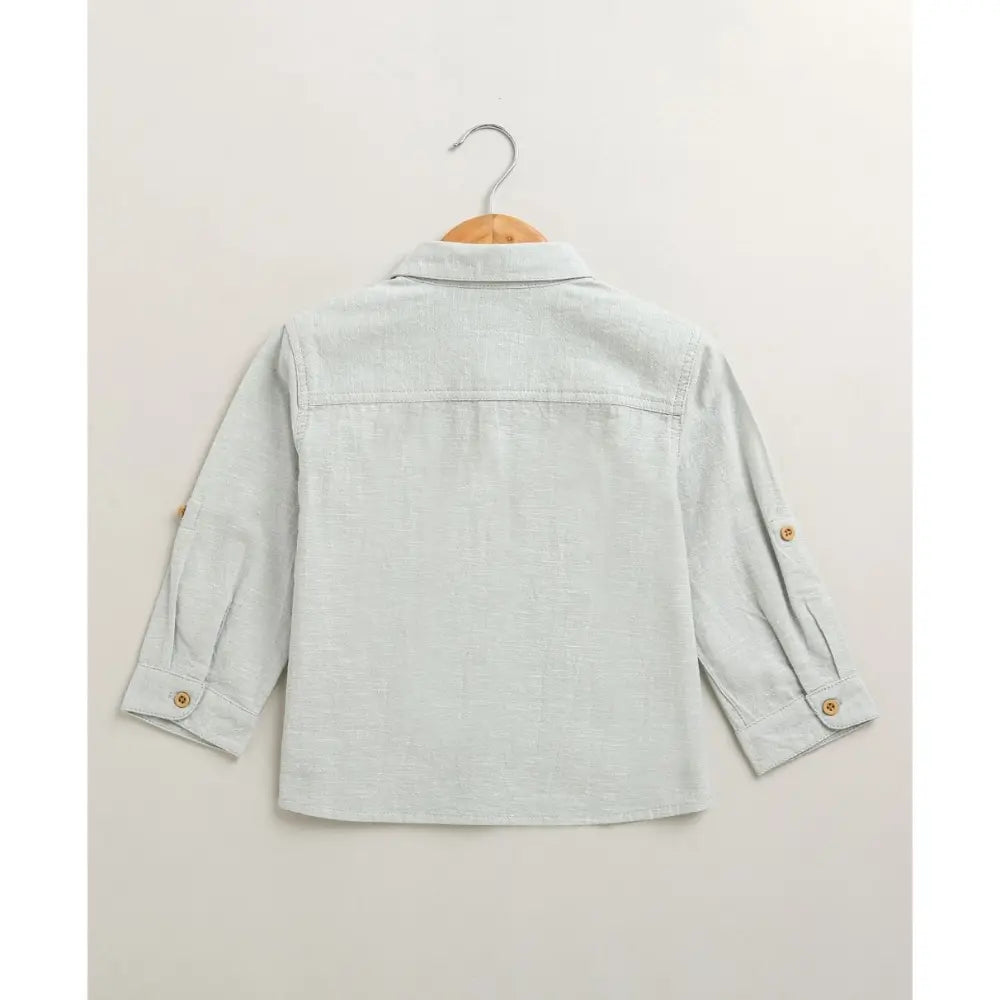 Sweetlime By As The Little Explorer Mint &amp; Khaki Cotton Co-ord Set - Mint &amp; Beige