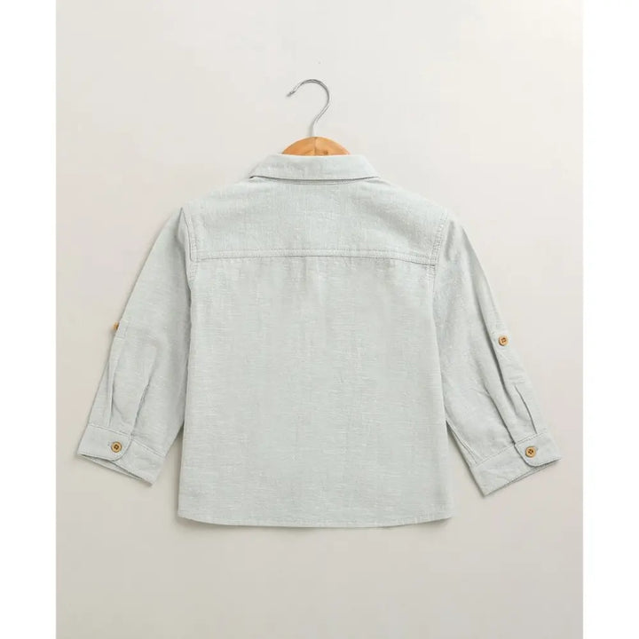 Sweetlime By As The Little Explorer Mint &amp; Khaki Cotton Co-ord Set - Mint &amp; Beige