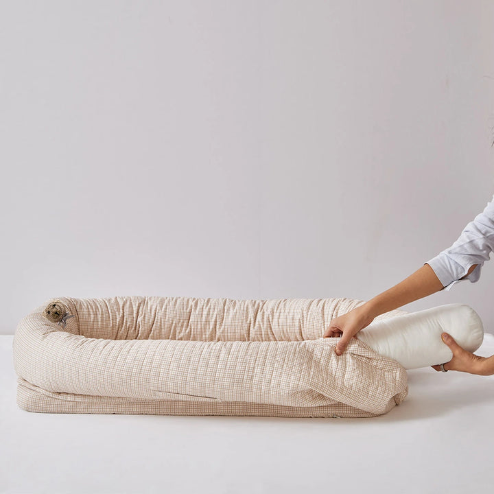 Annasimona Kids Newborn Baby Nest - Teddy Checks