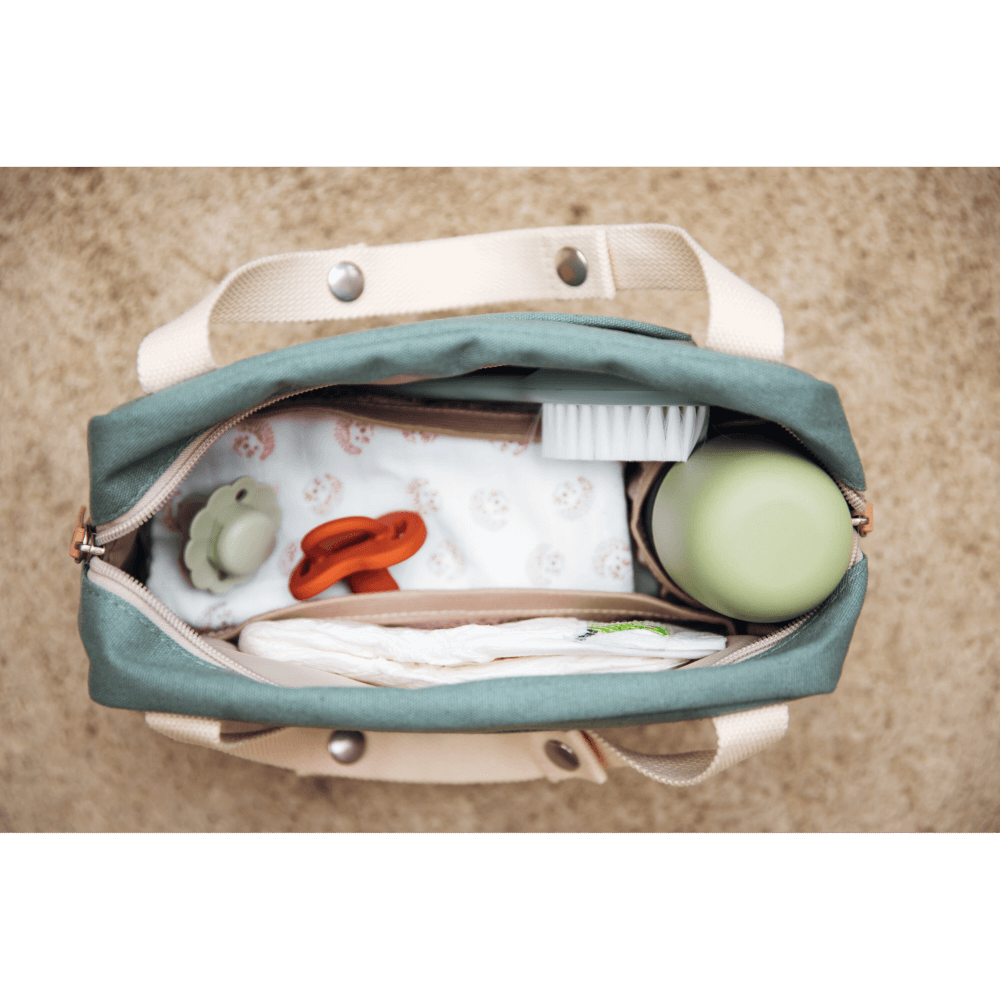 Beaba Mini Paris Diaper Bag &amp; Organizer - Sage Green