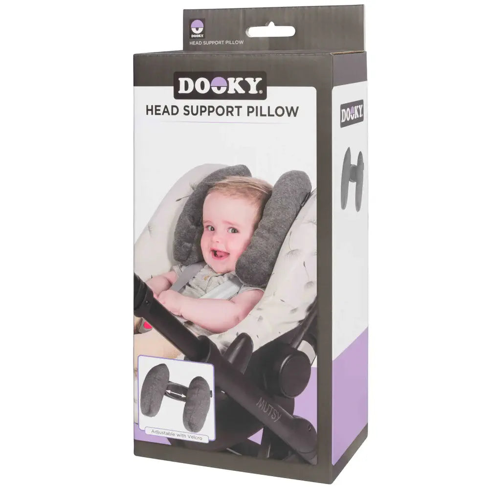Dooky Head Support Pillow - Grey