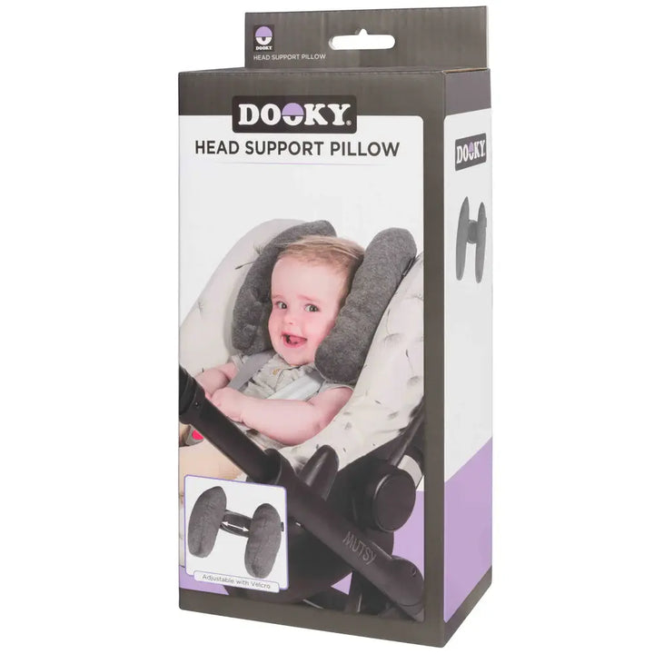 Dooky Head Support Pillow - Grey