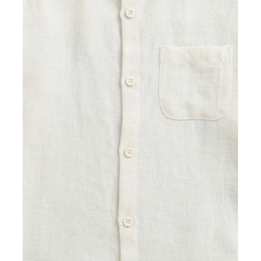 Sweetlime By As Classic Stripes &amp; White Shirt Set - Off White &amp; Beige