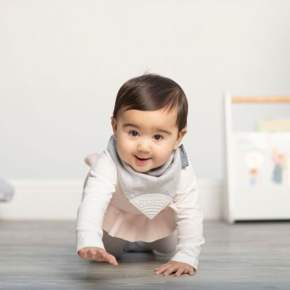 Cheeky Chompers Baby Bib with Teether - Panda Pals Neckerchew