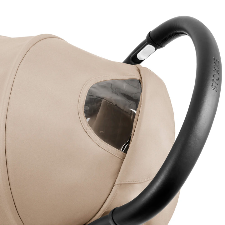 Stokke YOYO⁵  Seat Pack | 6 Months+ | Redesigned Padded Seat | Extendable Canopy | Zipped Back Pocket | Lightweight &amp; Comfortable | For Babies 6 Months to 4 Years | Requires YOYO Frame (Sold Separately) | Taupe