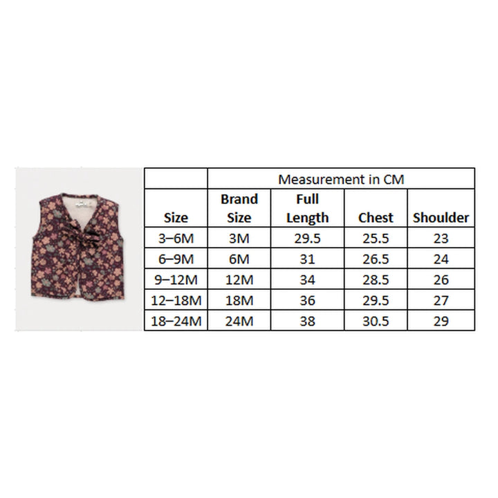 Early Sunday Milly Baby Quilted Gilet - Garden Flowers Plum