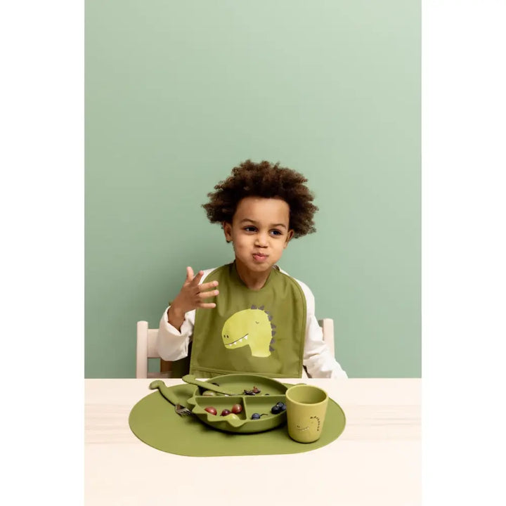 Trixie Silicone Divided Suction Plate - Mr. Dino