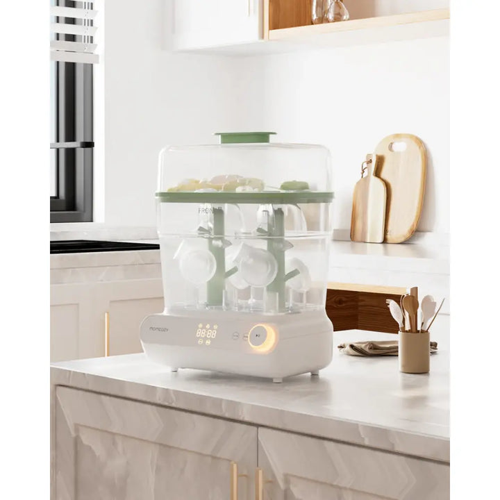Momcozy Sterilizers &amp; Warmer 3 Layers Large Bottle Sterilizer and Dryer White