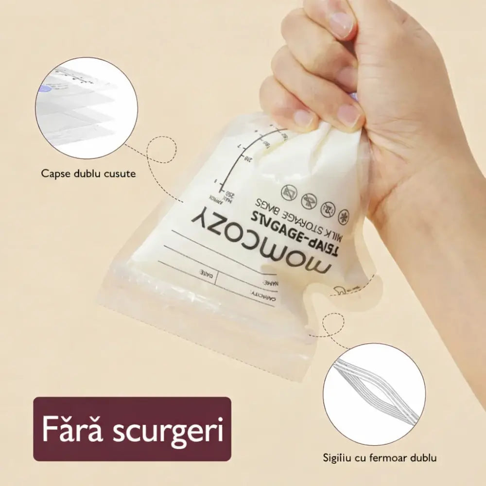 Momcozy Spout Breastmilk Storage Bags - 60Pcs