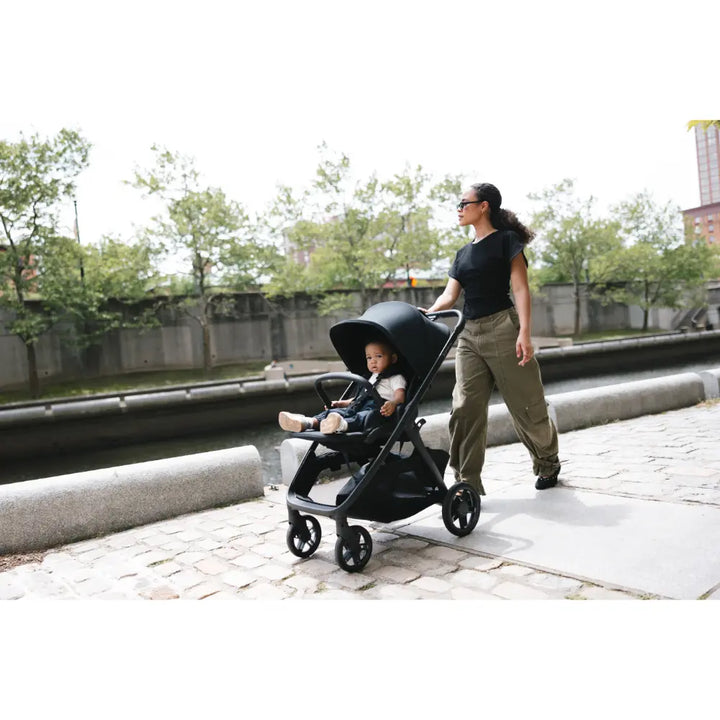 UPPAbaby Kona Stroller, Compact, Reversible Seat, Flat Recline, One Hand Fold, Includes Rain Cover &amp; Insect Net, Suitable from Birth - Ada/Sandstone