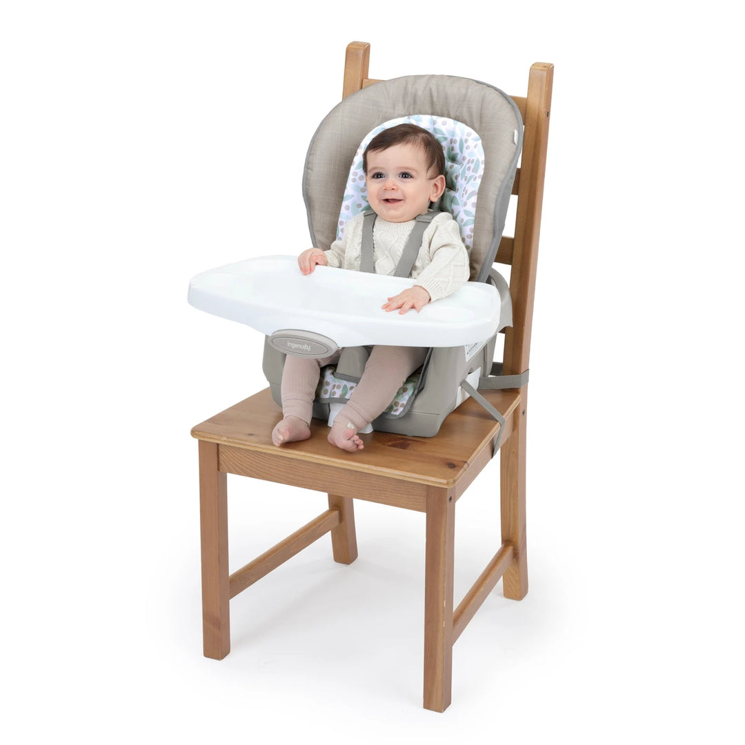 Ingenuity Trio Foldaway 6-in-1 High Chair with Booster Seat, Toddler Chair &amp; Foldable Easy Storage Design, 6M - 5 Years - Endless Blooms