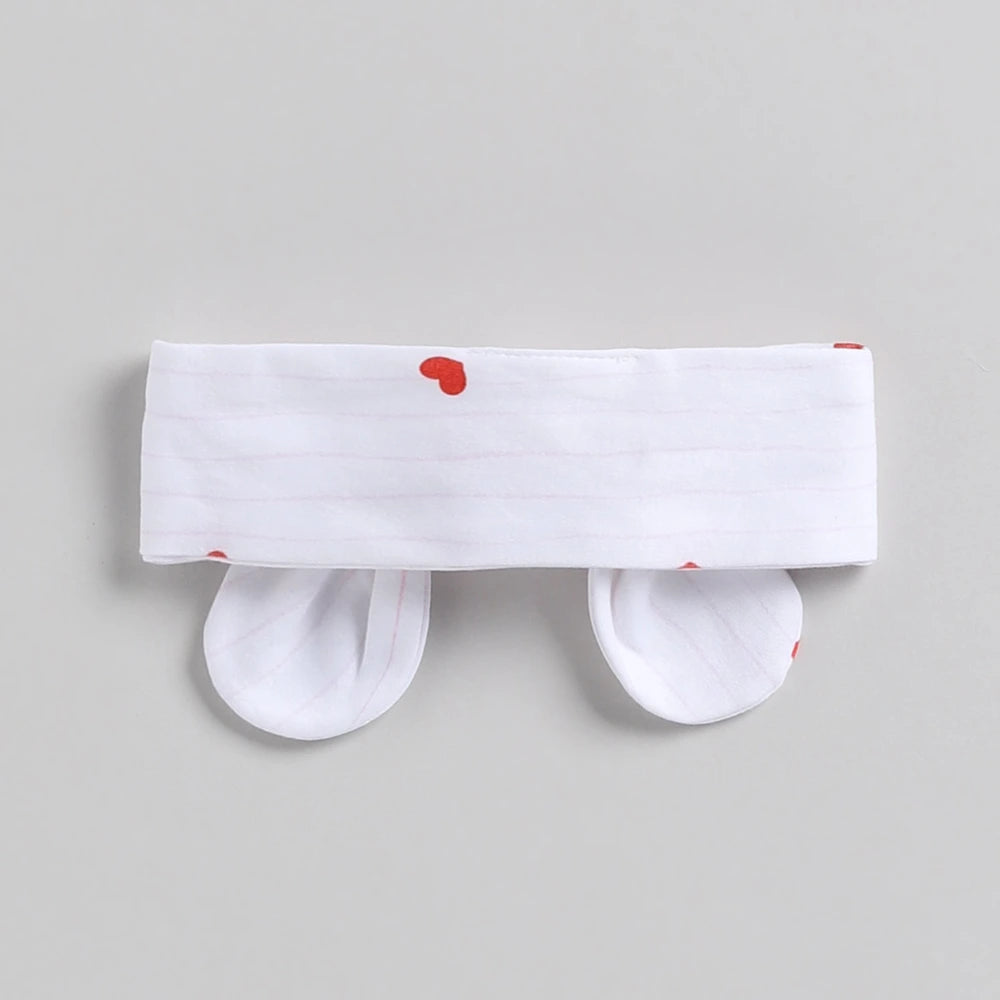 Cot &amp; Candy Baby Organic Headband - Sweetheart stripe