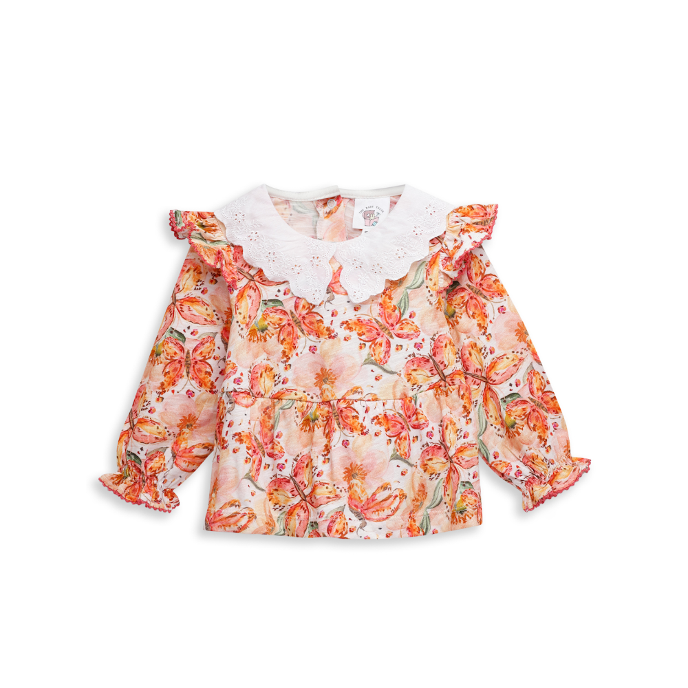 The Baby Trunk Broderie Co-ord Set - Butterfly