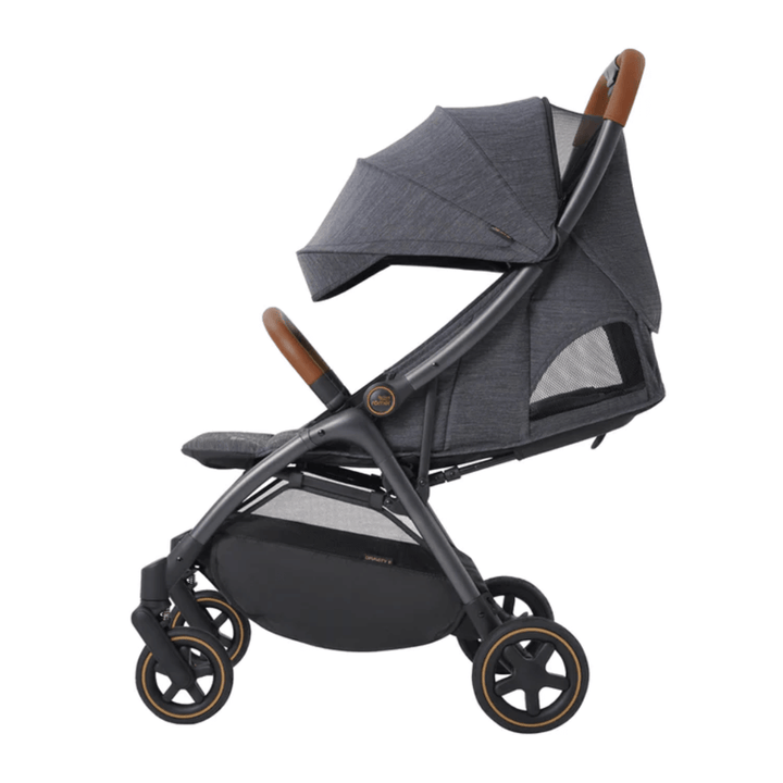 Britax Gravity II, Auto One - Handed Fold Stroller, Birth to 4 years - Marble Blue