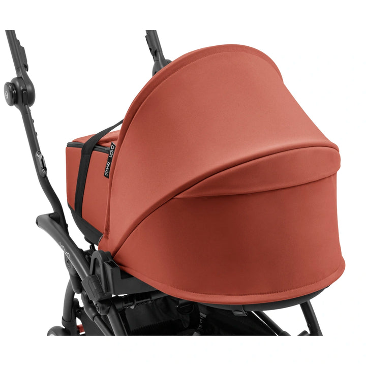 Stokke YOYO⁵ Bassinet | Lightweight Newborn Carrycot | 2-in-1 Carry Cot | Thick Double Mattress | Fully Flat Recline | Breathable Design | Easy Clip-On | Requires YOYO Frame (Sold Separately) | Berry