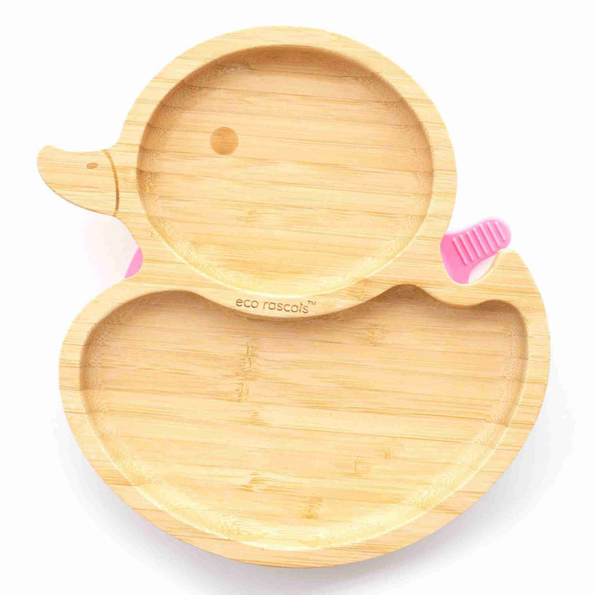 Bamboo Duck Suction Plate -Yellow