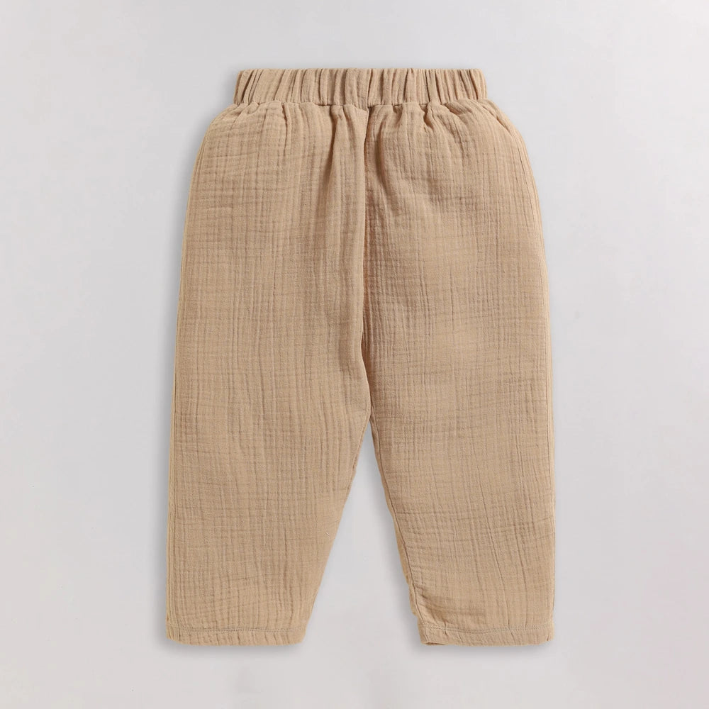 Cot &amp; Candy Baby Organic Boys Cordset - Latte