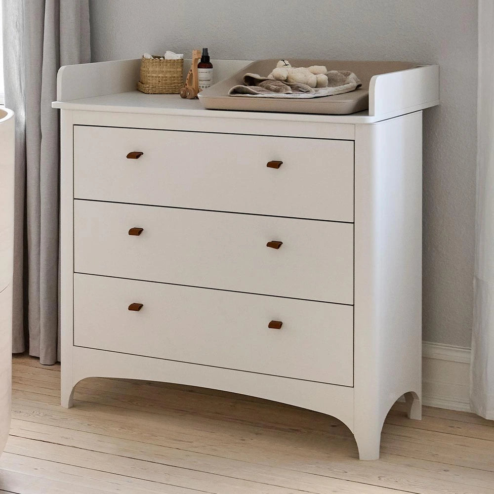 Leander Classic Changing Unit for Dresser, Safe Baby Changing Station, Raised Sides, Large Changing Surface