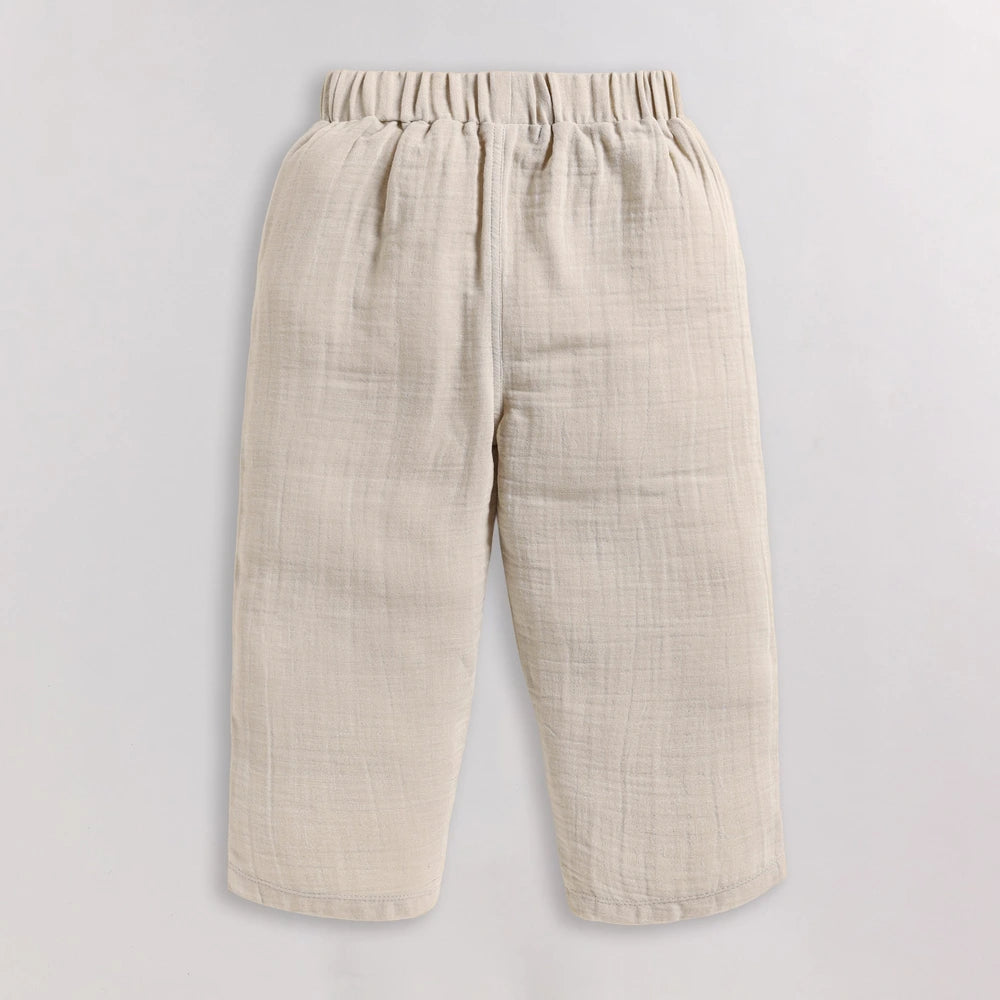 Cot &amp; Candy Baby Organic Boys Cordset - Oatmeal