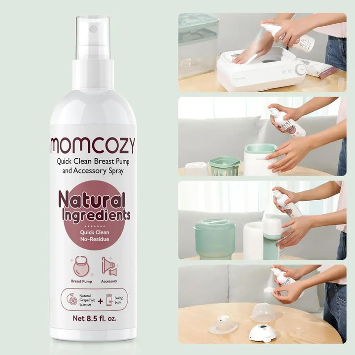 Momcozy Portable Breast Pump Cleaner Spray - 200 Count