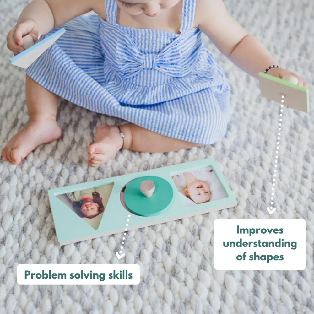 Curious Cub Montessori Box 7 | 8-Piece Toddler Learning Toy Set | Coin Box, Ball Hammer &amp; Puzzles | 13+ Months
