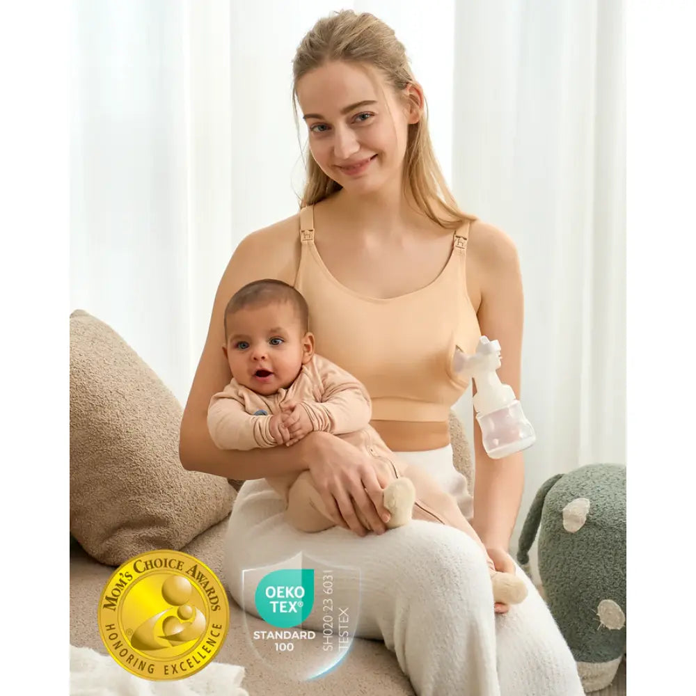 Momcozy Maternity Accessory YN08-Hands-Free Pumping Bra - Skin