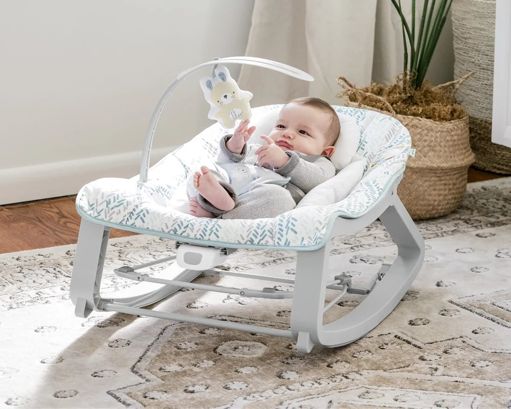 Ingenuity Keep Cozy 3-in-1 Grow with Me Baby Bouncer, Rocker &amp; Toddler Seat with Soothing Vibrations, 0 - 30 months - Spruce