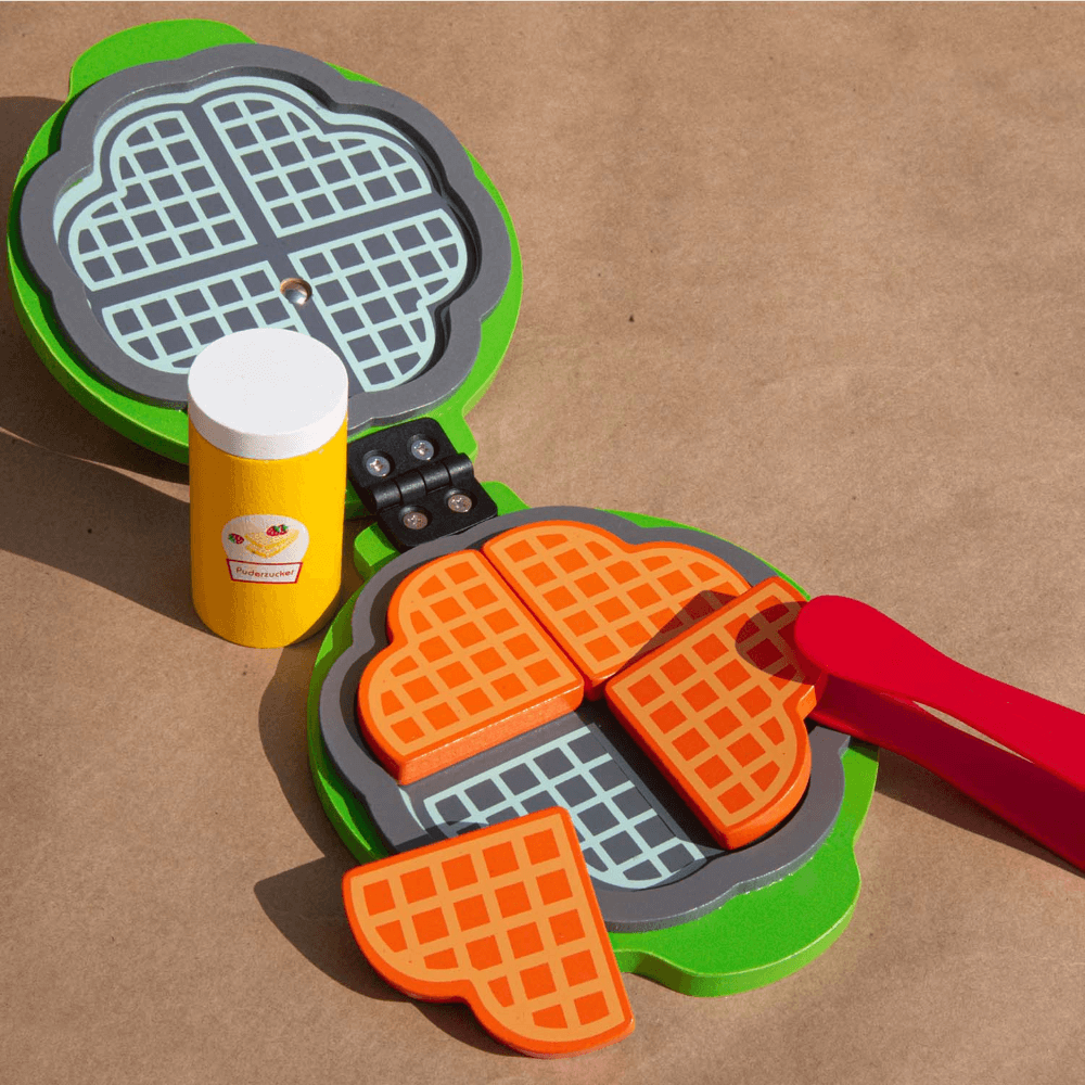 Playbox Wooden Waffle Maker Pretend Play Cooking Toy