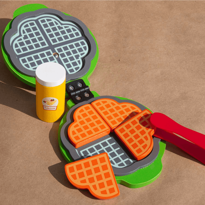 Playbox Wooden Waffle Maker Pretend Play Cooking Toy