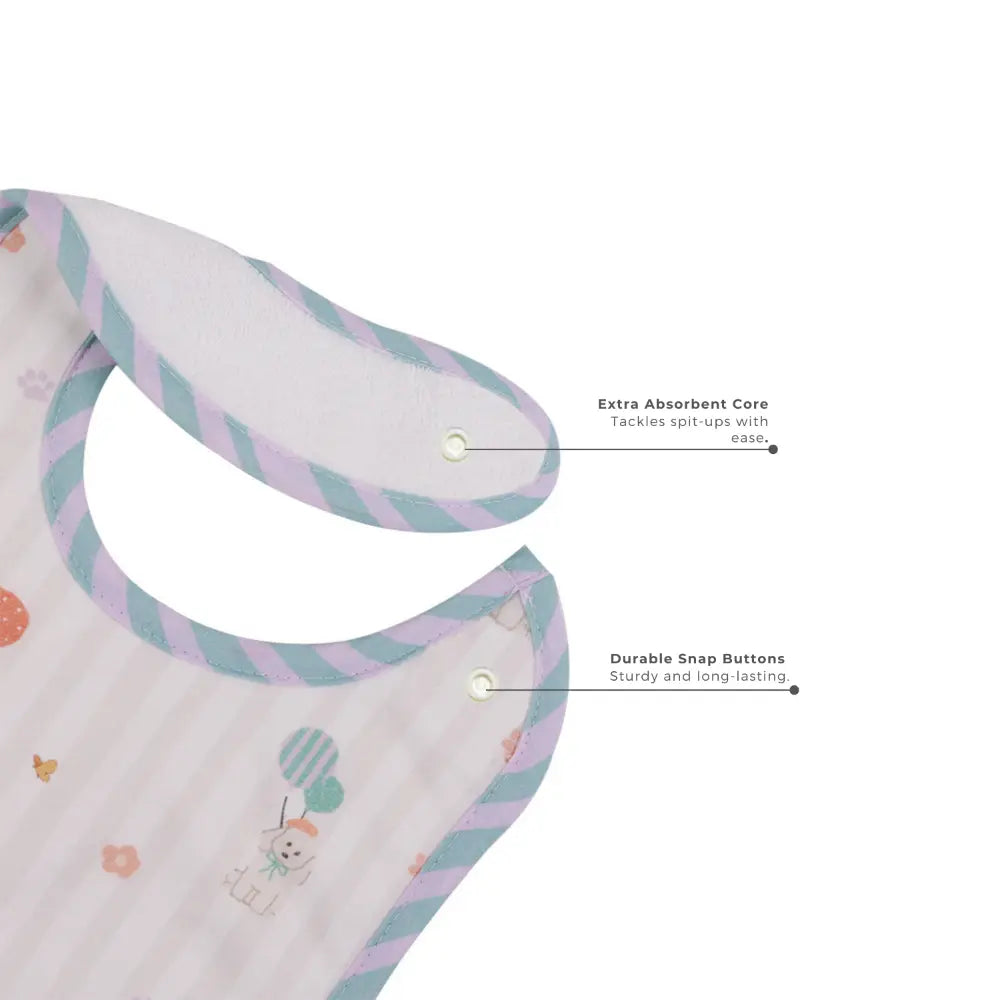 Abracadabra Cotton Jersey Newborn Bib Set (Pack of 3) - Puppy Love - 0-12 Months