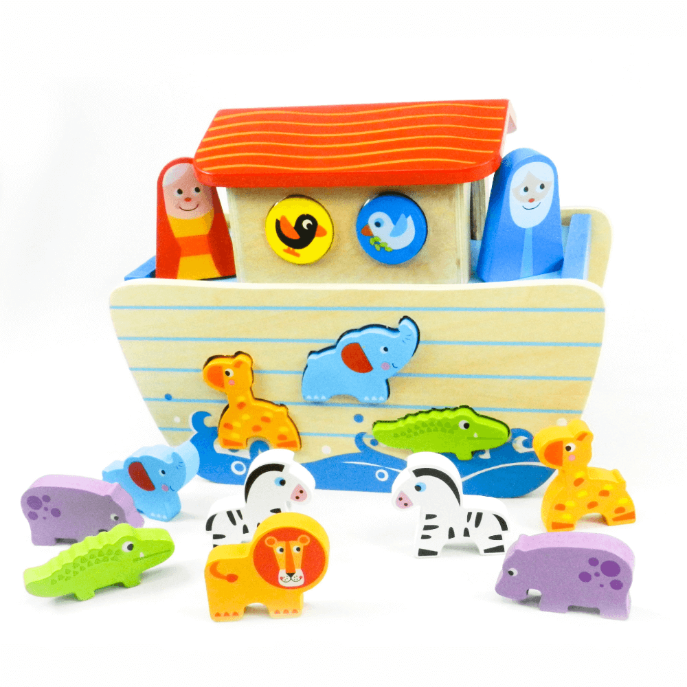 Playbox Wild Cruise Wooden Animal Ark Toy Set